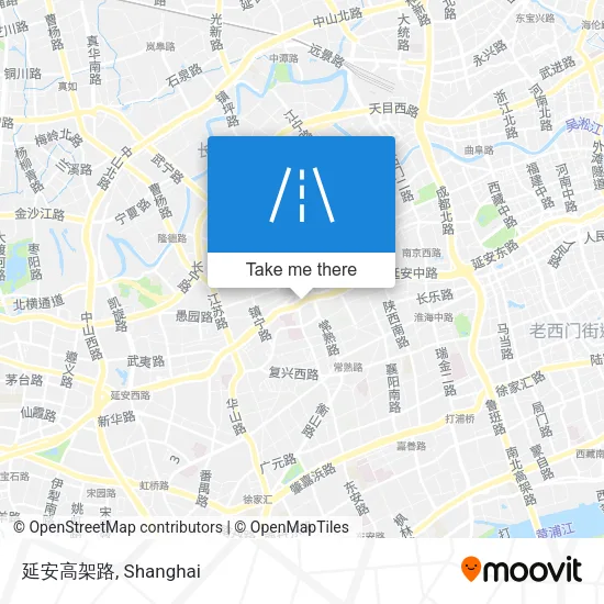 延安高架路 map