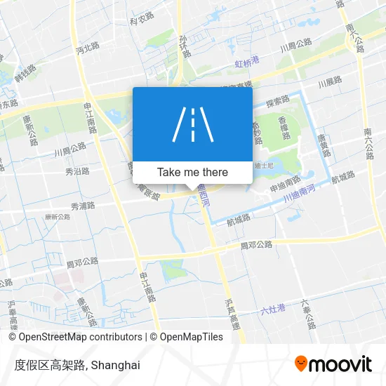 度假区高架路 map