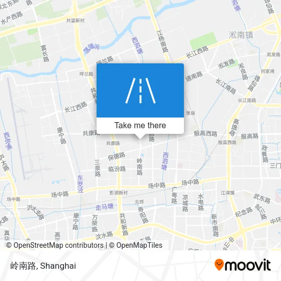 岭南路 map