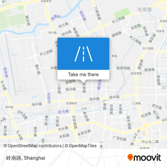 岭南路 map