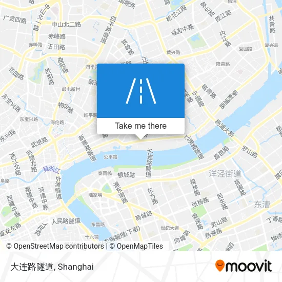 大连路隧道 map