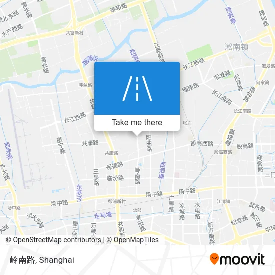 岭南路 map