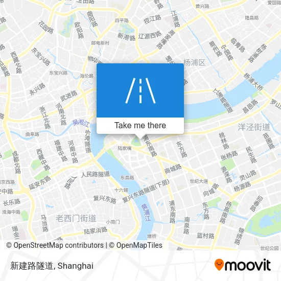 新建路隧道 map