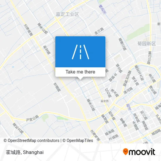 霍城路 map