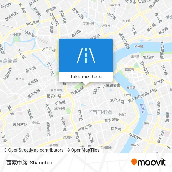西藏中路 map