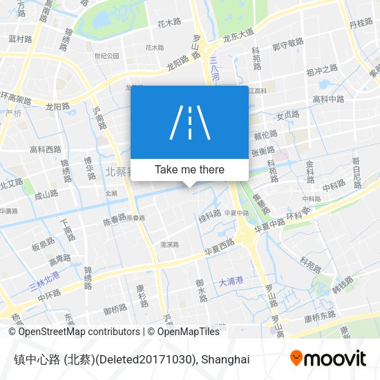 镇中心路 (北蔡)(Deleted20171030) map