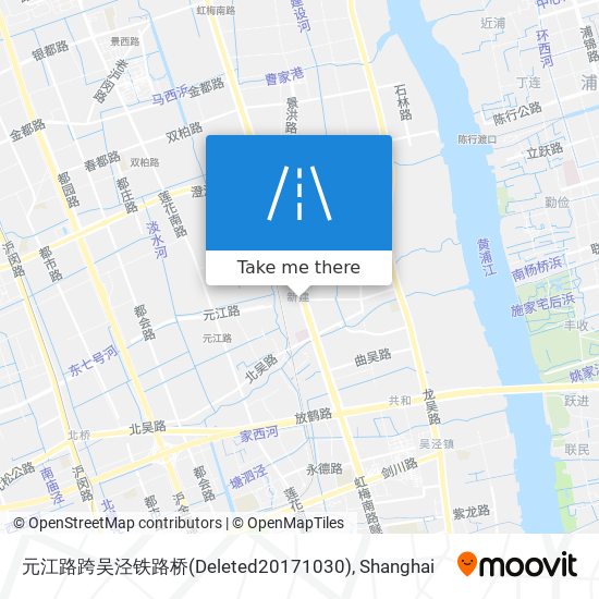 元江路跨吴泾铁路桥(Deleted20171030) map