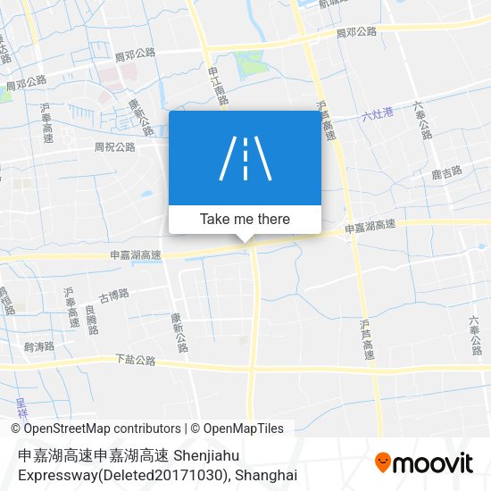 申嘉湖高速申嘉湖高速 Shenjiahu Expressway(Deleted20171030) map