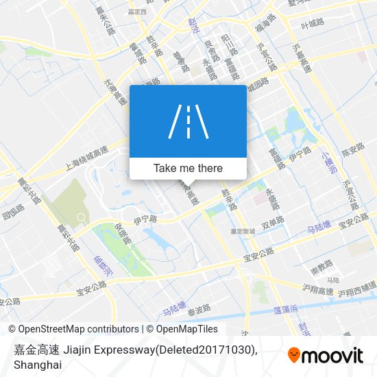 嘉金高速 Jiajin Expressway(Deleted20171030) map