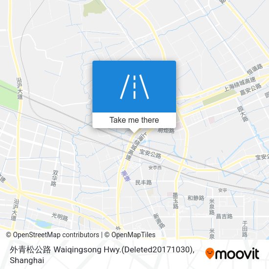外青松公路 Waiqingsong Hwy.(Deleted20171030) map