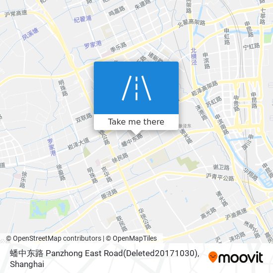 蟠中东路 Panzhong East Road(Deleted20171030) map