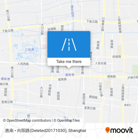 惠南 • 向阳路(Deleted20171030) map
