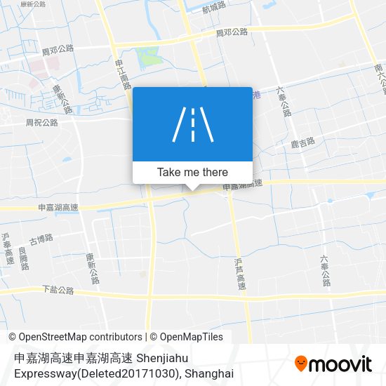 申嘉湖高速申嘉湖高速 Shenjiahu Expressway(Deleted20171030) map