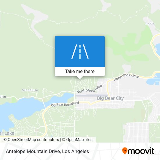 Antelope Mountain Drive map