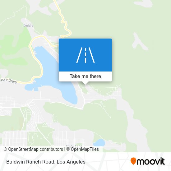 Baldwin Ranch Road map