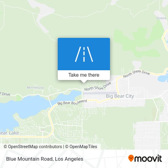 Blue Mountain Road map