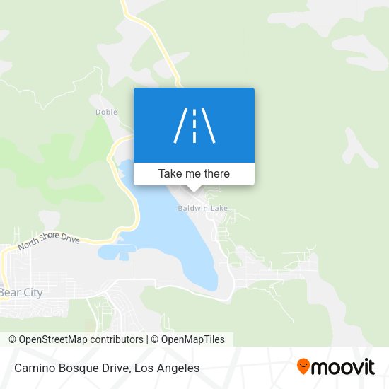 Camino Bosque Drive map