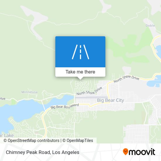 Chimney Peak Road map