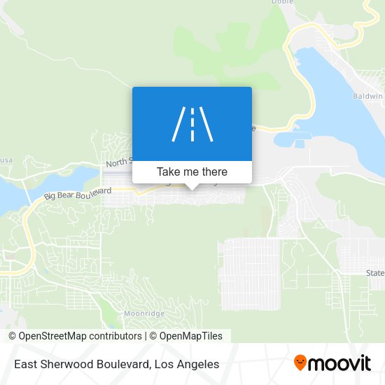 East Sherwood Boulevard map