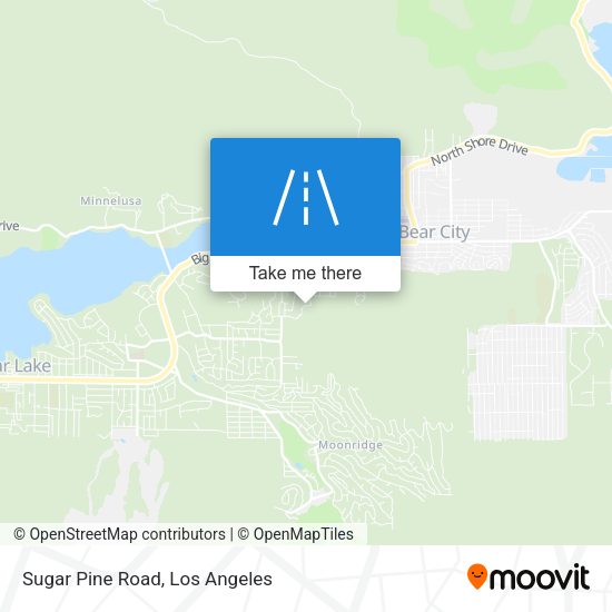 Sugar Pine Road map