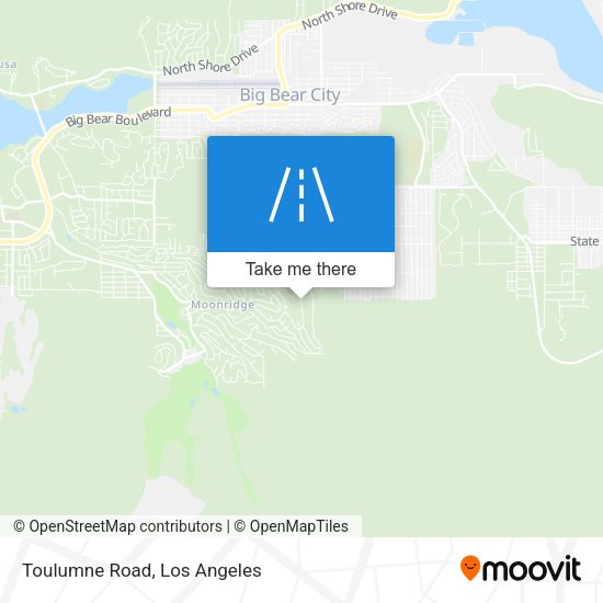 Mapa de Toulumne Road