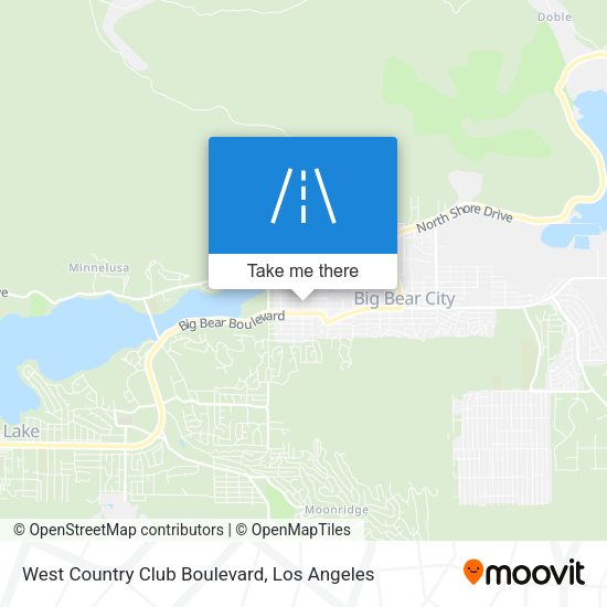 West Country Club Boulevard map