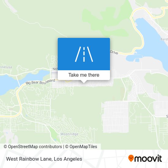 Mapa de West Rainbow Lane