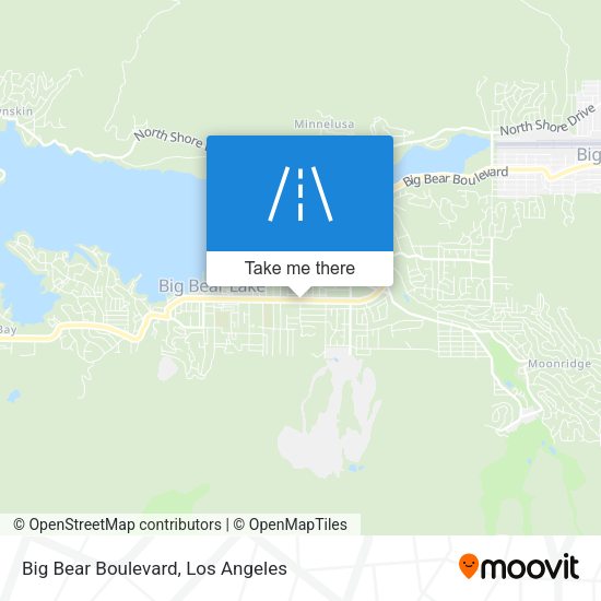 Big Bear Boulevard map
