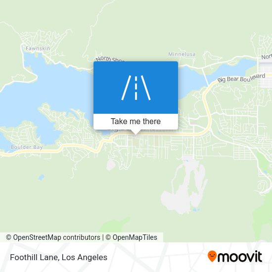 Foothill Lane map