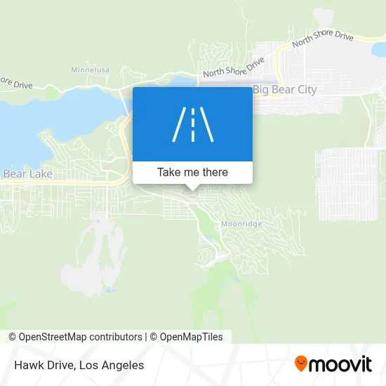 Hawk Drive map