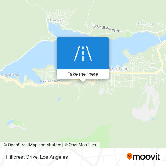 Hillcrest Drive map