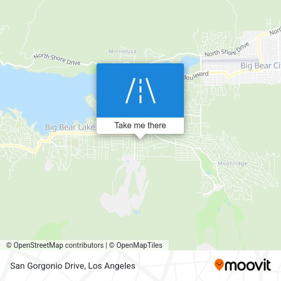 Mapa de San Gorgonio Drive