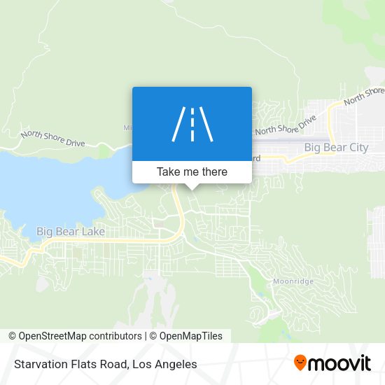 Starvation Flats Road map