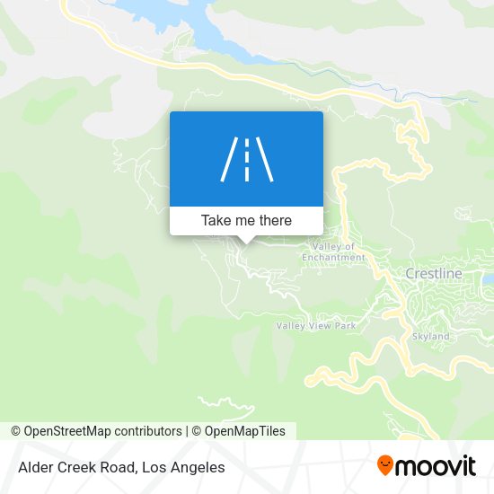 Alder Creek Road map