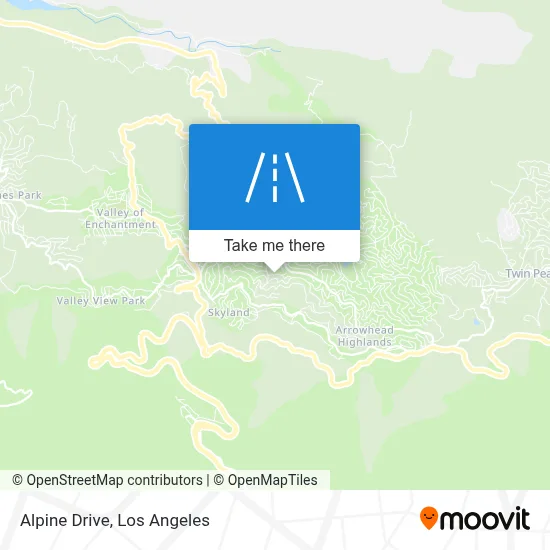 Alpine Drive map