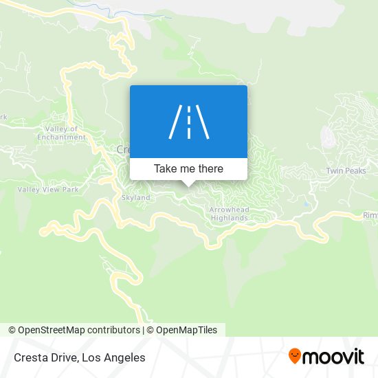 Cresta Drive map