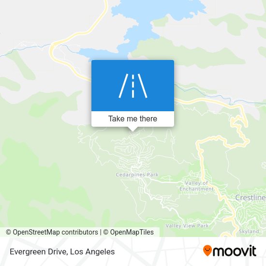 Evergreen Drive map