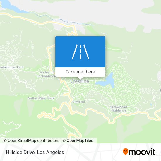 Mapa de Hillside Drive