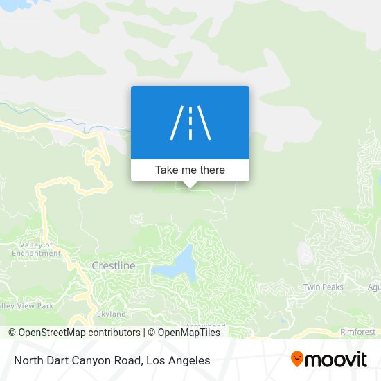 Mapa de North Dart Canyon Road