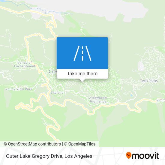 Outer Lake Gregory Drive map