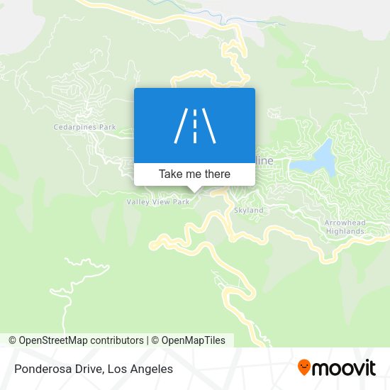 Ponderosa Drive map