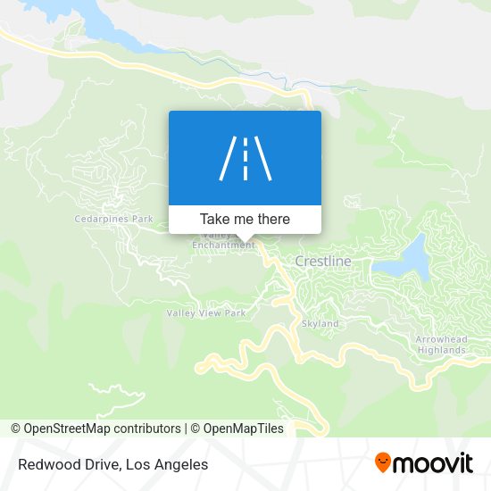 Redwood Drive map