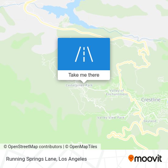 Mapa de Running Springs Lane