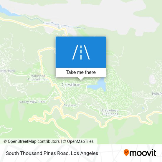South Thousand Pines Road map