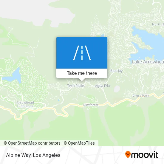 Alpine Way map