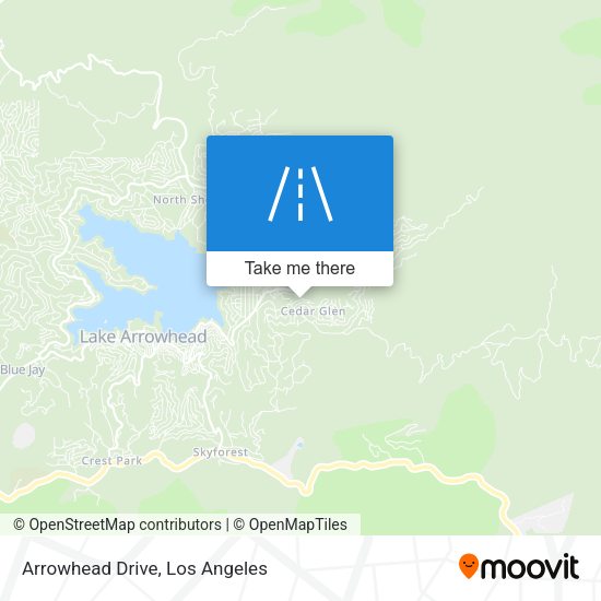 Arrowhead Drive map