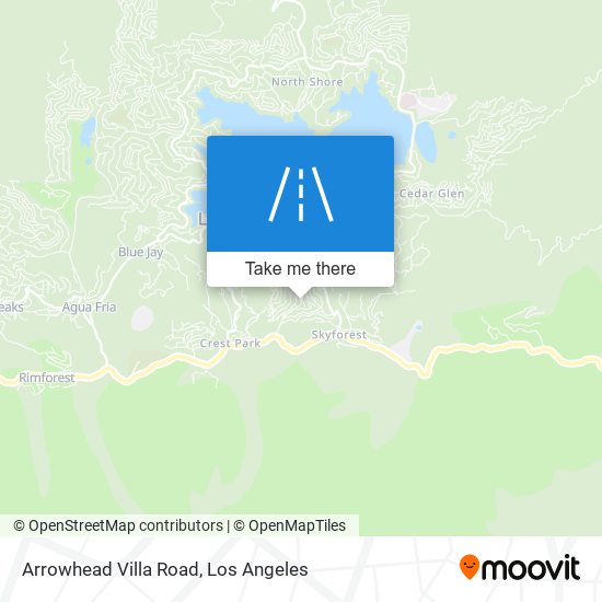 Arrowhead Villa Road map