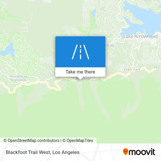 Blackfoot Trail West map