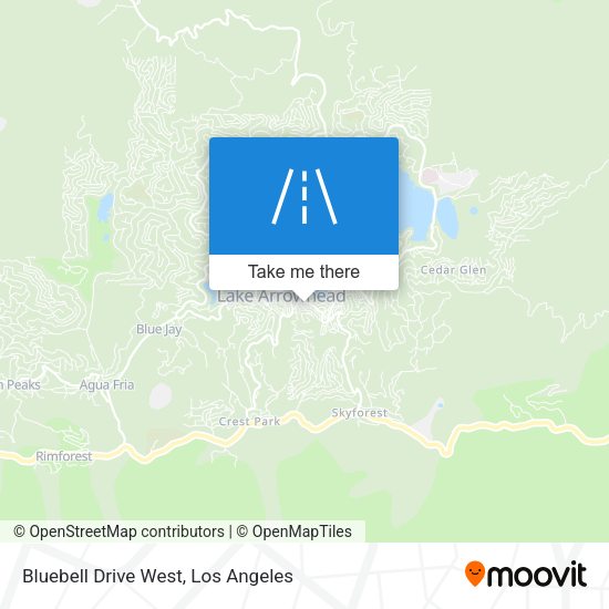 Bluebell Drive West map