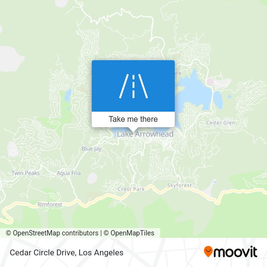 Cedar Circle Drive map
